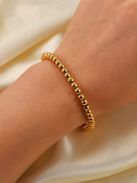 Gold Ball Beaded Bracelet - Arabella Cleo