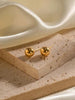 Gold Ball Stud Earrings - Arabella Cleo