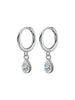 Crystal Teardrop Huggie Earrings - Arabella Cleo