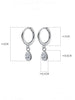 Crystal Teardrop Huggie Earrings - Arabella Cleo