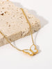 Shell Butterfly Pendant Necklace - Arabella Cleo