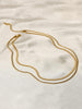 Double Snake Chain Necklace - Arabella Cleo