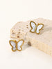 Shell Butterfly Stud Earrings - Arabella Cleo
