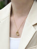 Embossed Love Heart Pendant Necklace - Arabella Cleo