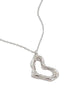 Embossed Love Heart Pendant Necklace - Arabella Cleo