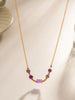 Amethyst Chain Necklace - Arabella Cleo