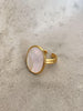 Natural Shell Oval Ring - Arabella Cleo