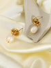 Freshwater Pearl Knot Earrings - Arabella Cleo