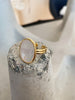 Natural Shell Oval Ring - Arabella Cleo