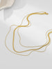 Triple Snake Chain Necklace - Arabella Cleo