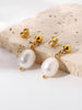 Freshwater Pearl Drop Stud Earrings - Arabella Cleo
