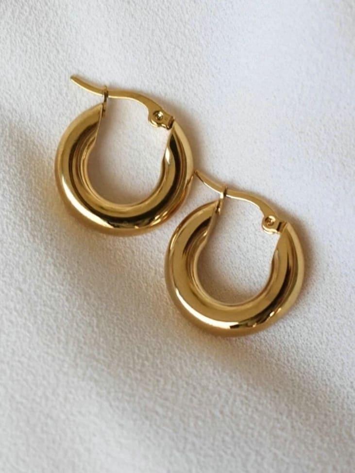 Chunky Hoop Earrings - Arabella Cleo