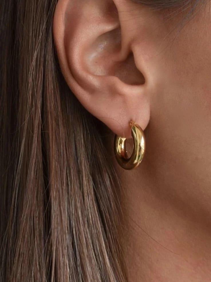 Chunky Hoop Earrings - Arabella Cleo