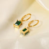 Gemstone Huggie Earrings - Arabella Cleo