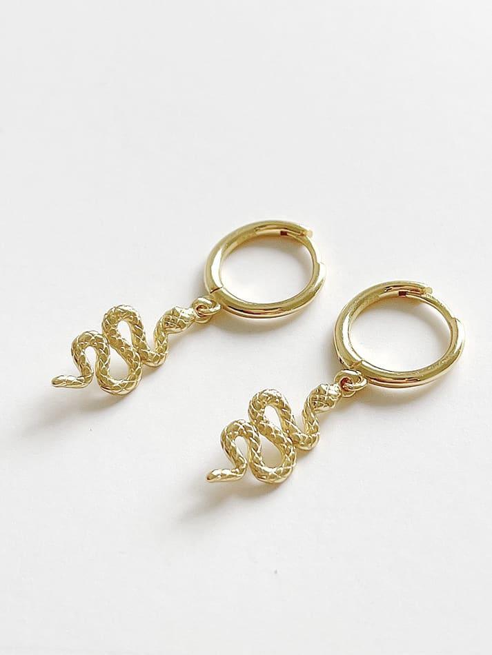 Snake Huggie Earrings - Arabella Cleo